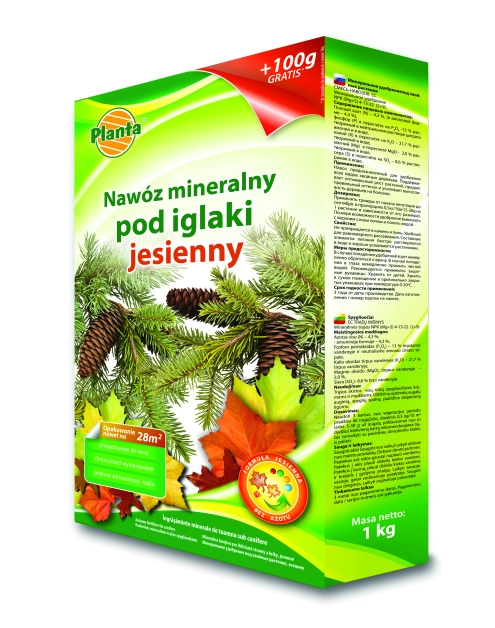 Zdjęcie: Nawóz mineralny pod iglaki jesienny 1,1 kg PLANTA