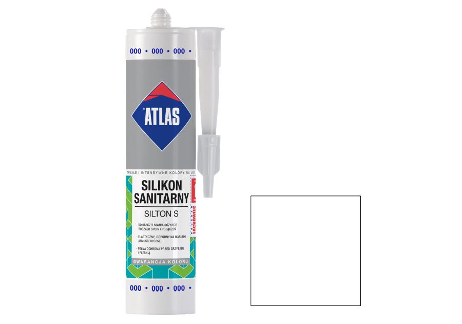 Zdjęcie: Silikon Sanitarny Silton S przezroczysty 280 ml ATLAS