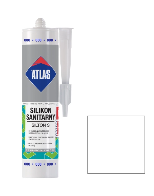 Zdjęcie: Silikon Sanitarny Silton S przezroczysty 280 ml ATLAS