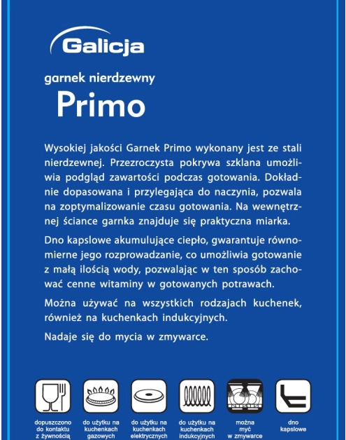 Zdjęcie: Garnek Primo 5,8 L GALICJA