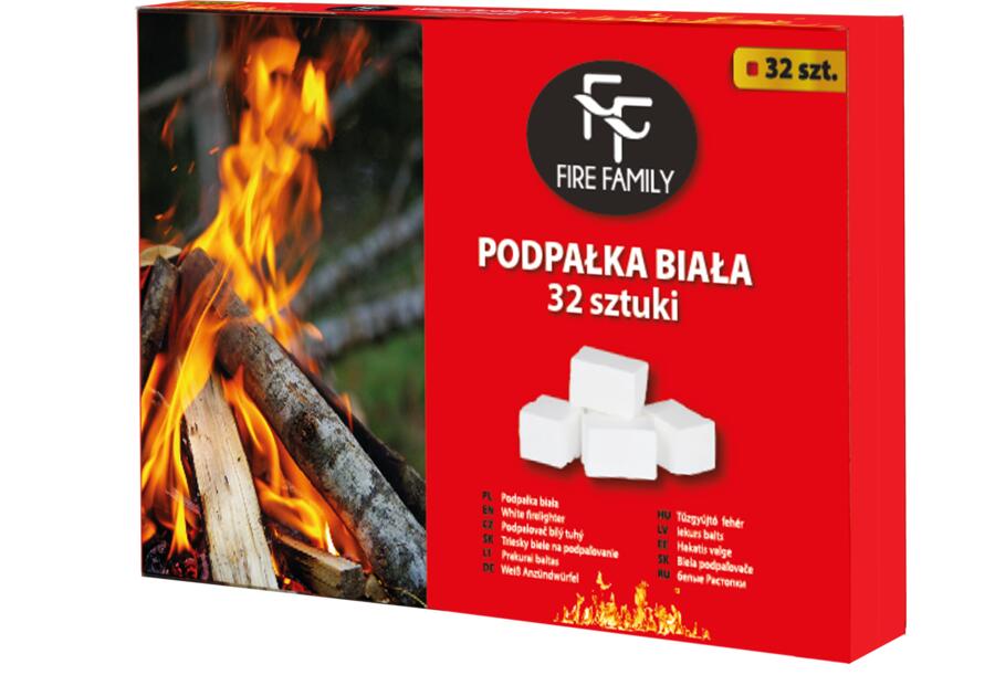 Zdjęcie: Podpałka w kostkach 32 szt. biała FIRE FAMILY