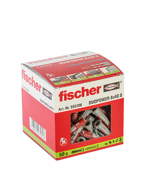 Zdjęcie: Kołek uniwersalny z wkrętem Duopower 8x40 mm S FISCHER