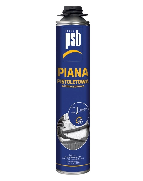 Zdjęcie: Piana pistoletowa wielosezonowa 700 ml PSB