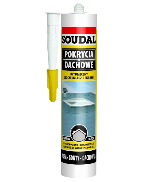 Zdjęcie: Uszczelniacz dekarski bitumiczny 280 ml czarny SOUDAL