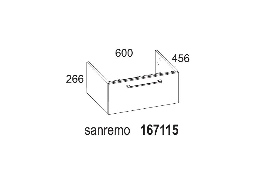 Zdjęcie: Szafla podumywalkowa Modo Slim 60 cm sanremo D4702 ELITA