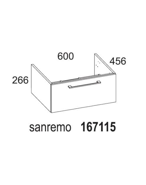 Zdjęcie: Szafla podumywalkowa Modo Slim 60 cm sanremo D4702 ELITA