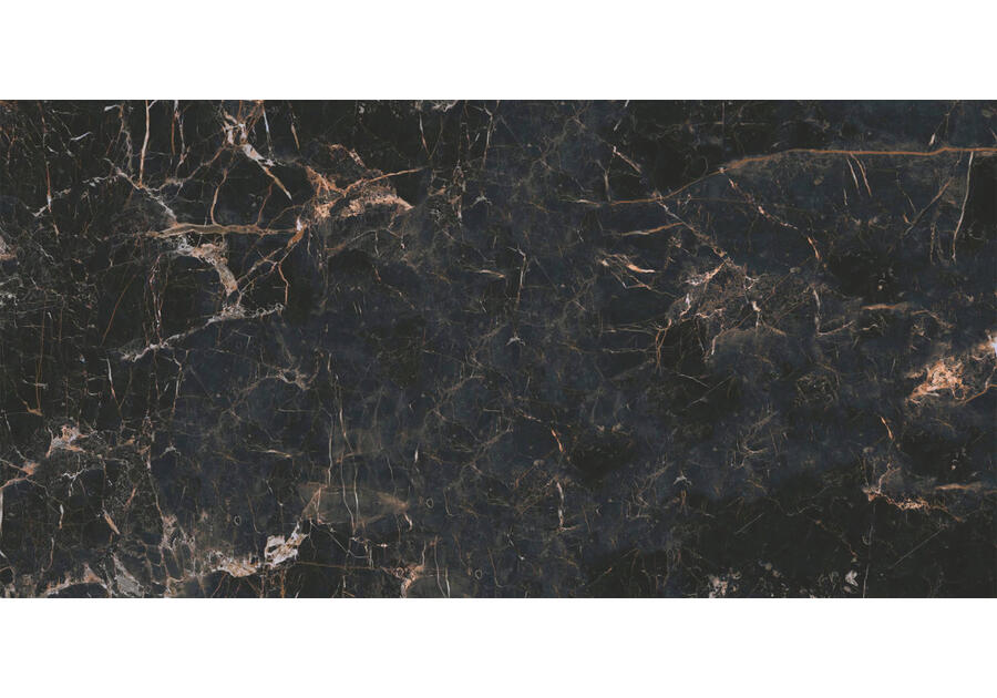 Zdjęcie: Gres szkliwiony Marquina Red Gold High Glossy 60x120 cm Ceramika NETTO