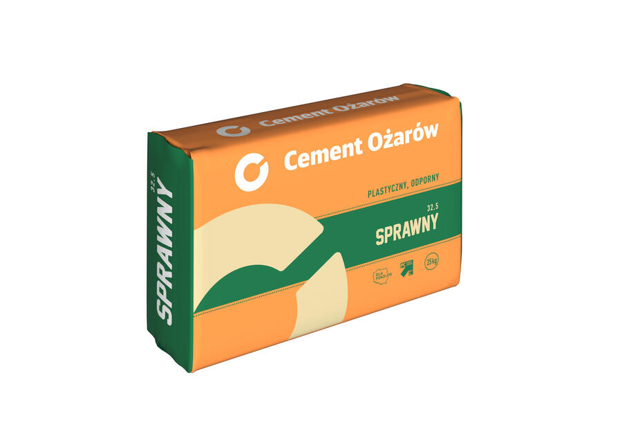 Zdjęcie: Cement SPRAWNY 32,5 - 25 kg CEMENT OŻARÓW