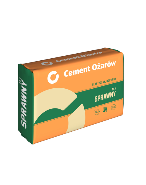 Zdjęcie: Cement SPRAWNY 32,5 - 25 kg CEMENT OŻARÓW