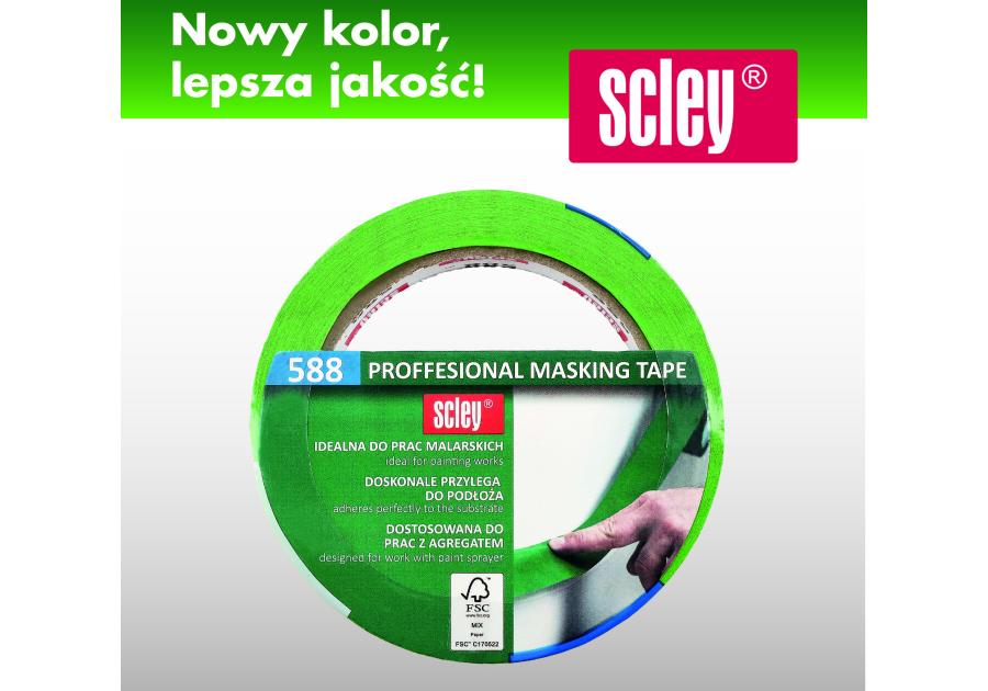 Zdjęcie: Profesjonalna taśma maskująca 588, 48 mm - 33 m SCLEY