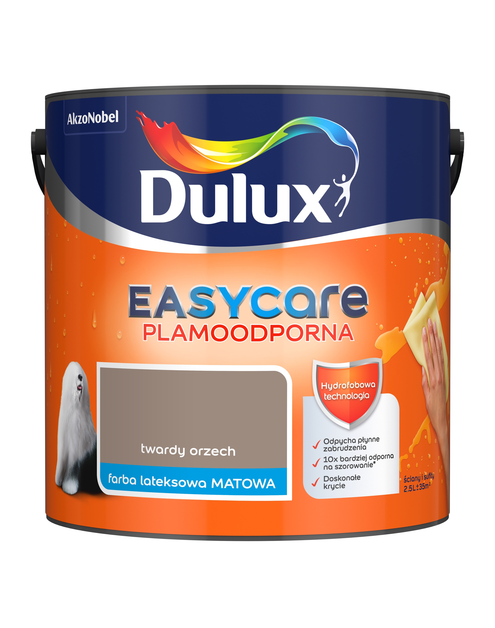 Zdjęcie: Farba do wnętrz EasyCare 2,5 L twardy orzech DULUX