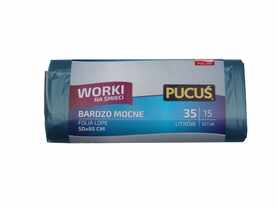 Worek na śmieci LDP 35 L - 15 szt. PUCUŚ