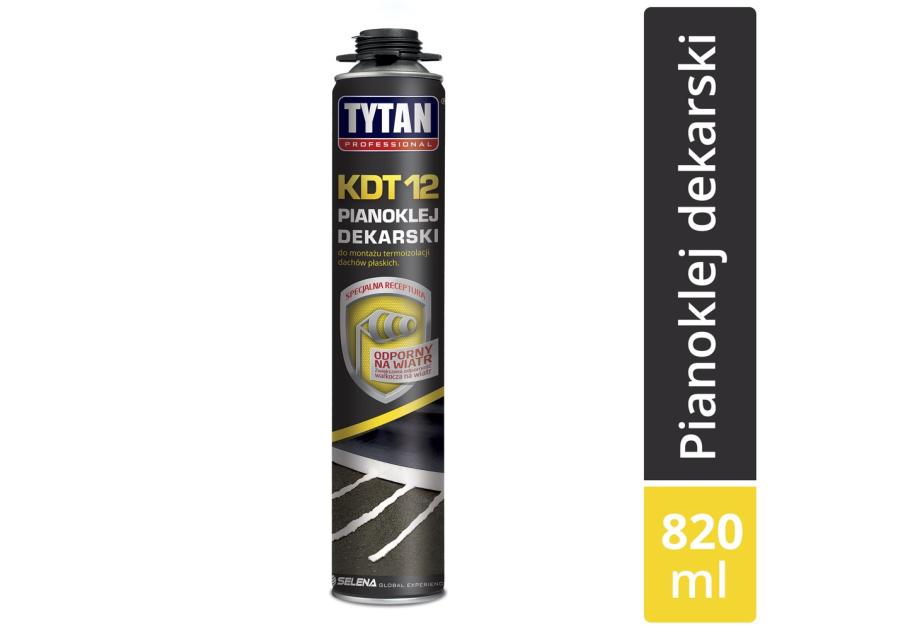 Zdjęcie: Pianoklej dekarski w wersji pistoletowej KDT12 820 ml TYTAN PROFESSIONAL