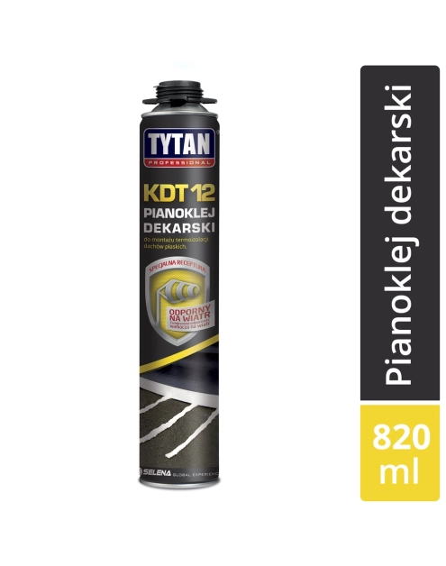 Zdjęcie: Pianoklej dekarski w wersji pistoletowej KDT12 820 ml TYTAN PROFESSIONAL