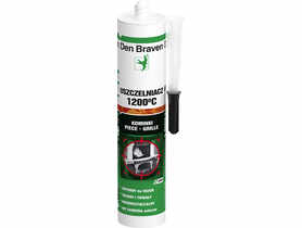 Uszczelniacz Fire Sealant 1200 C czarny 280 ml DEN BRAVEN