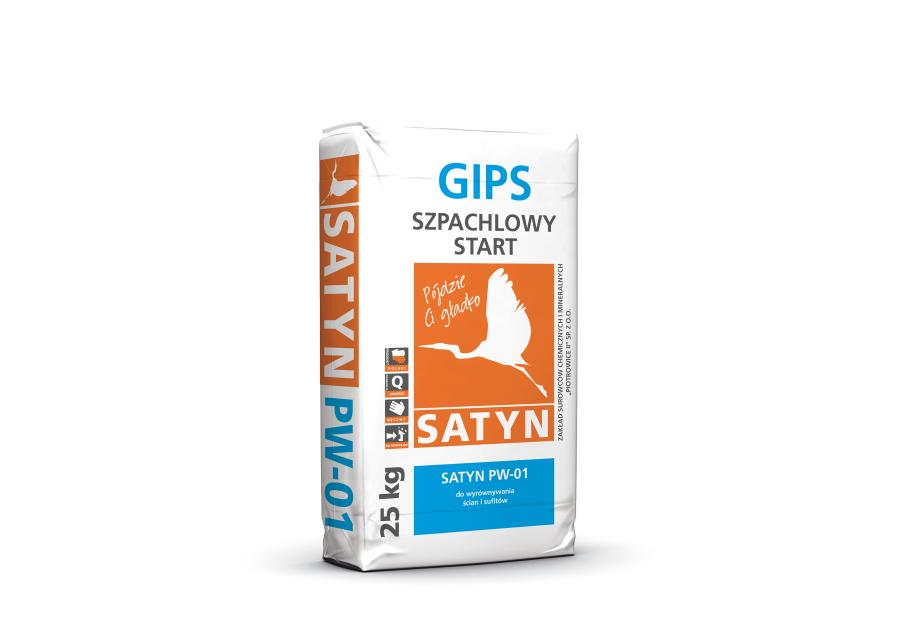 Zdjęcie: Gips szpachlowy Start PW-01, 25 kg SATYN