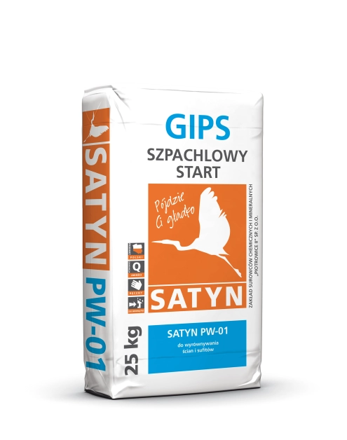 Zdjęcie: Gips szpachlowy Start PW-01, 25 kg SATYN