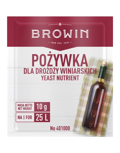 Zdjęcie: Pożywka dla drożdży winiarskich 10 g BROWIN