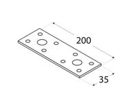 Zdjęcie: Łącznik płaski 20x3,5 cm LP3 DMX