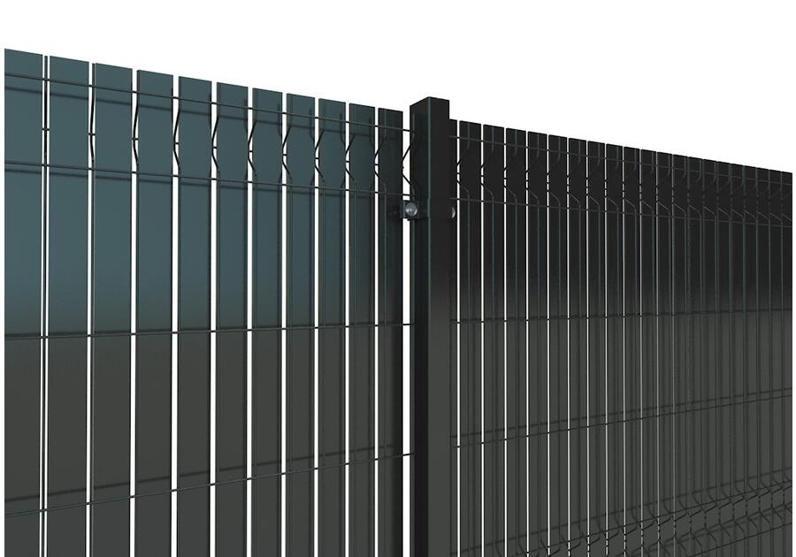 Zdjęcie: Przesłona ogrodzeniowa Nylofor Screeno Line Anthracite 153 cm BETAFENCE