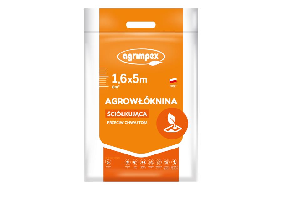 Zdjęcie: Agrowłóknina ściółkująca 50 g czarna 1,6 x 5 m AGRIMPEX