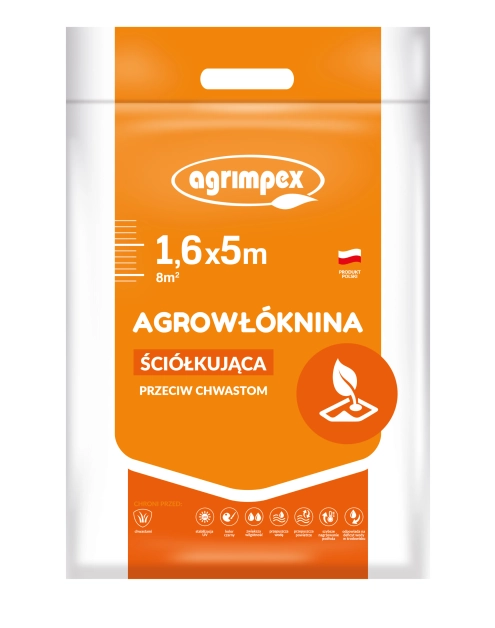 Zdjęcie: Agrowłóknina ściółkująca 50 g czarna 1,6 x 5 m AGRIMPEX