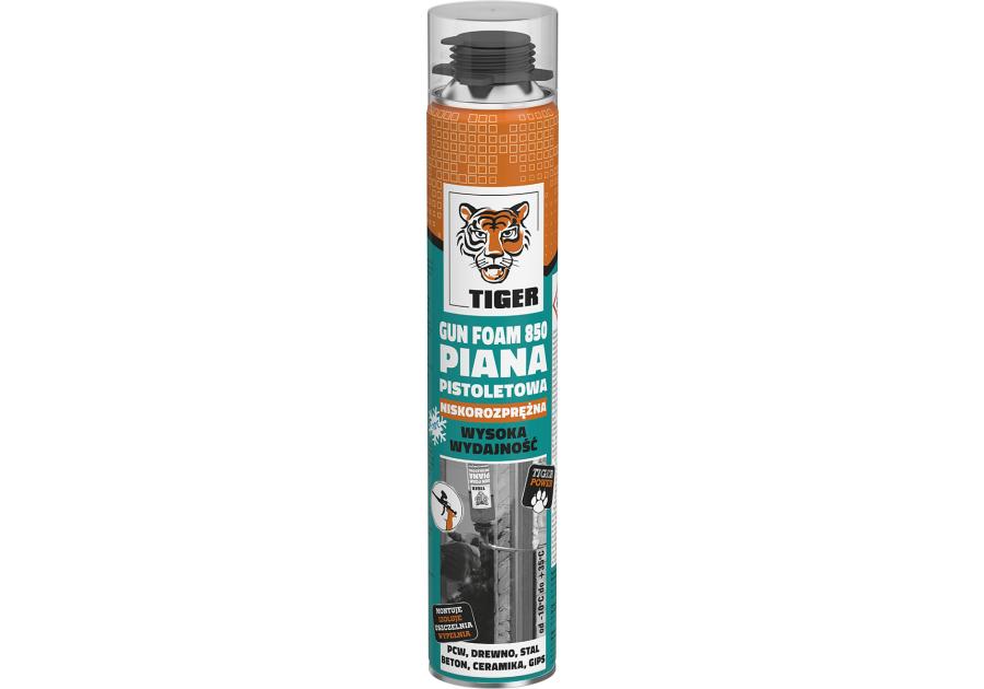 Zdjęcie: Piana pistoletowa niskoprężna zimowa Gun Foam 850 - 750 ml TIGER