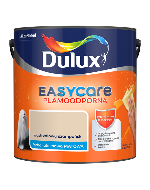 Zdjęcie: Farba do wnętrz EasyCare 2,5 L wystrzałowy szampański DULUX