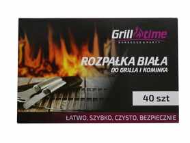 Rozpałka biała kostka 40 szt. GRILL TIME