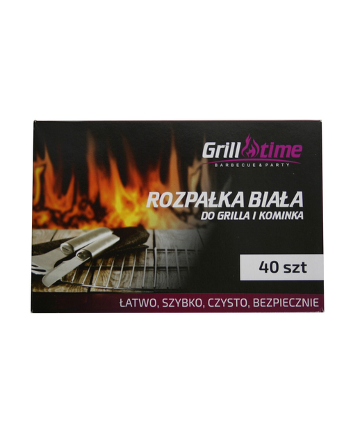 Zdjęcie: Rozpałka biała kostka 40 szt. GRILL TIME