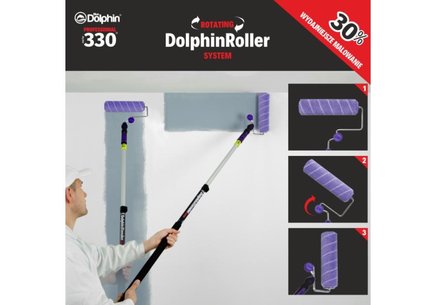 Zdjęcie: Uchwyt malarski z systemem rotacyjnym Rotating DolphinRoller 25 cm SERIA330 BLUEDOLPHIN