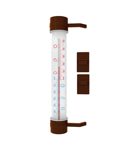 Zdjęcie: Termometr zewnętrzny brązowy BIOTERM