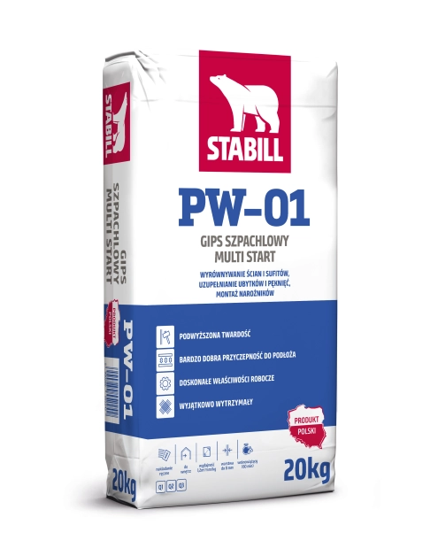 Zdjęcie: Gips szpachlowy Multi Start 20 kg PW-01 STABILL