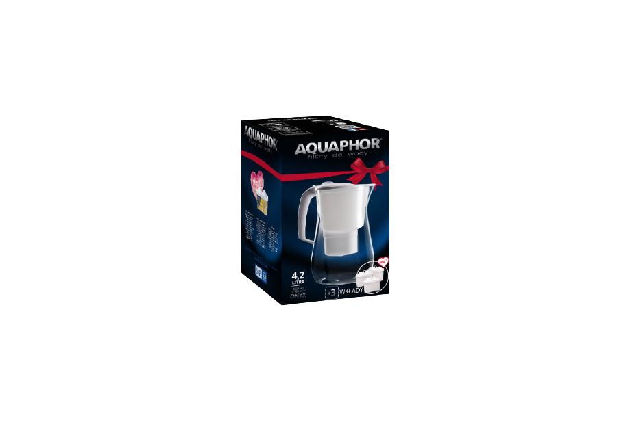 Zdjęcie: Zestaw dzbanek Onyx 4,2 L ze wskaźnikiem + 3 sztukI wkładów magnezowych B25 maxfor mg AQUAPHOR