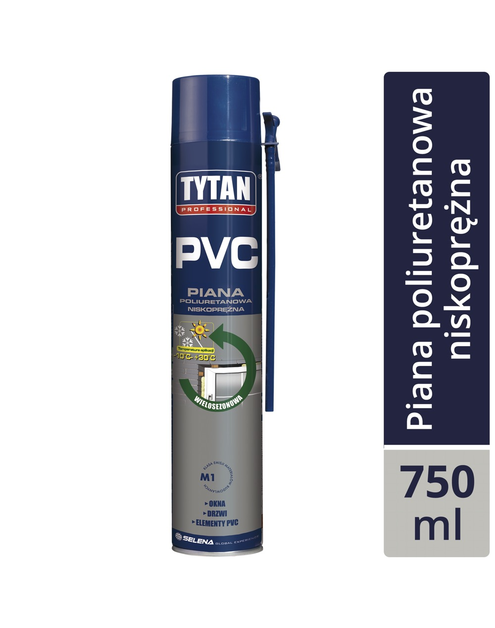 Zdjęcie: Piana wężykowa wielosezonowa Pvc 750 ml TYTAN PROFESSIONAL