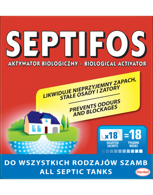 Zdjęcie: Aktywator biologiczny 18 saszetek 648 g SEPTIFOS