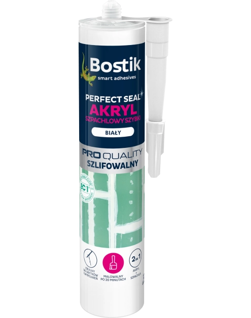 Zdjęcie: Akryl szpachlowy szybki biały 280 ml Perfect Seal BOSTIK