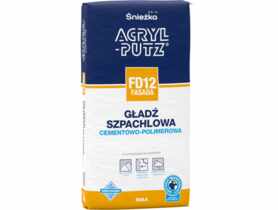 Gładź szpachlowa Acryl Putz FD12 fasada 5 kg ŚNIEŻKA