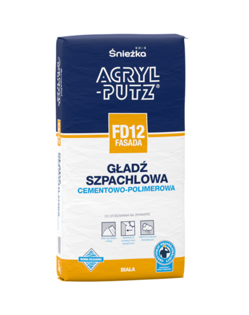 Zdjęcie: Gładź szpachlowa Acryl Putz FD12 fasada 5 kg ŚNIEŻKA