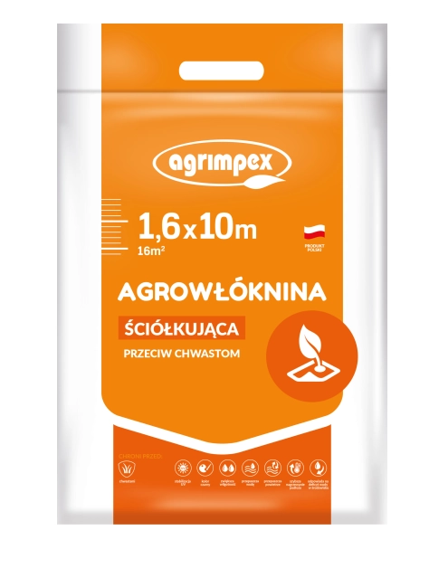 Zdjęcie: Agrowłóknina ściółkująca 50 g czarna 1,6 x 10 m AGRIMPEX