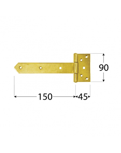 Zdjęcie: Zawias bramkowy 15x4,5x9 cm DMX