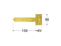 Zdjęcie: Zawias bramkowy 15x4,5x9 cm DMX