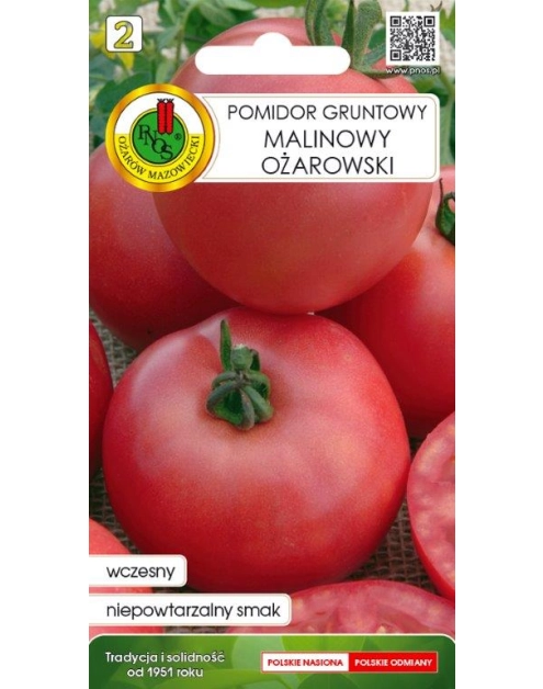 Zdjęcie: Pomidor gruntowy malinowy Ożarowski 0,5 g PNOS