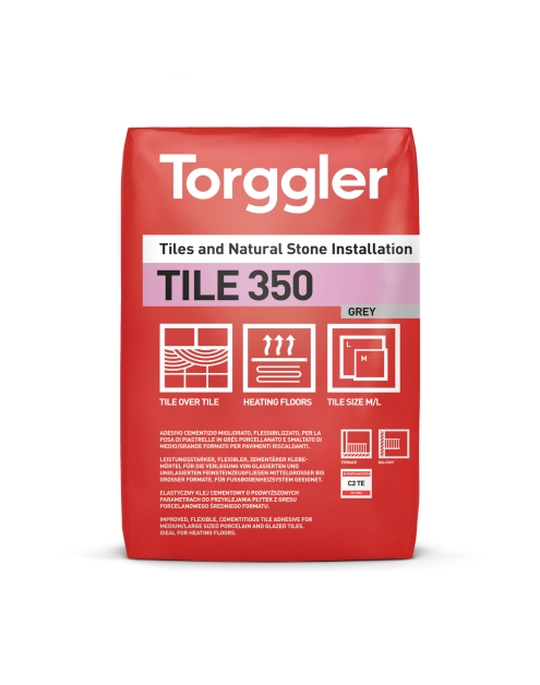 Zdjęcie: Szary klej elastyczny 25 kg Tile Adhesive 350 (Grey) TORGGLER