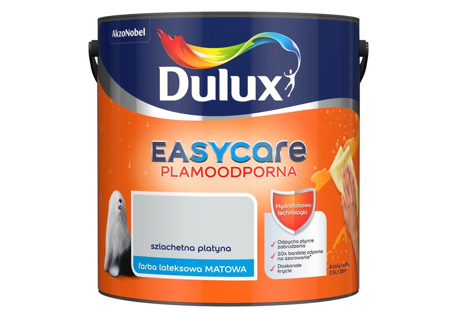 Zdjęcie: Farba do wnętrz EasyCare 2,5 L szlachetna platyna DULUX