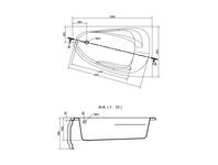 Zdjęcie: Wanna narożna asymetryczna Joanna New 150x95 cm prawa CERSANIT