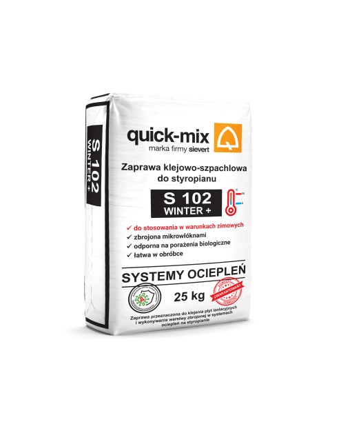 Zdjęcie: Zaprawa klejowo-szpachlowa do styropianu S 102 Winter QUICK-MIX