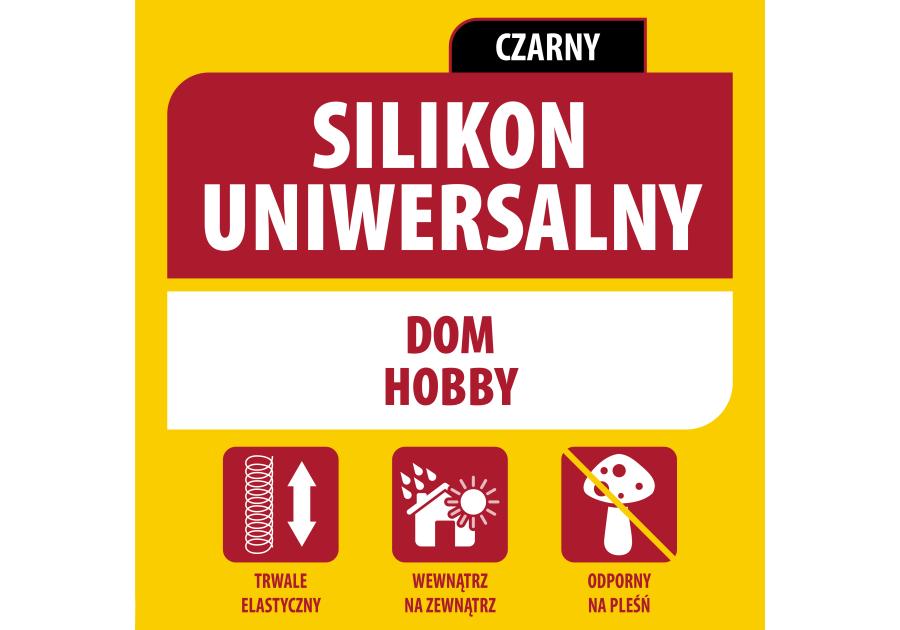 Zdjęcie: Silikon uniwersalny 280 ml czarny SOUDAL