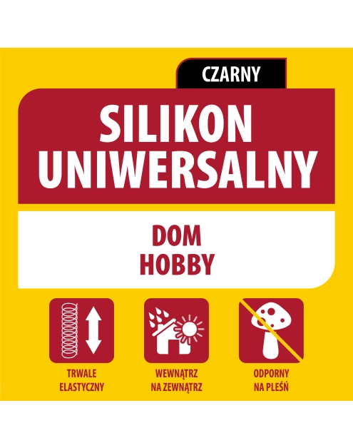 Zdjęcie: Silikon uniwersalny 280 ml czarny SOUDAL