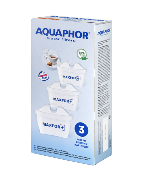 Zdjęcie: Wkład filtrujący Aquaphor Maxfor+ 3 sztuki AQUAPHOR